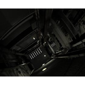 Elevator in the shaft